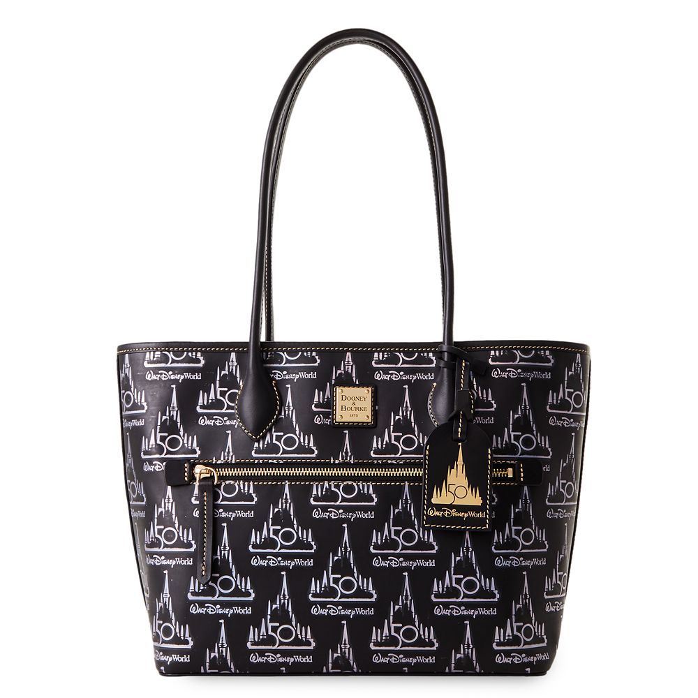 Walt Disney World 50th Anniversary Leather Dooney & Bourke Tote Bag | Disney Store