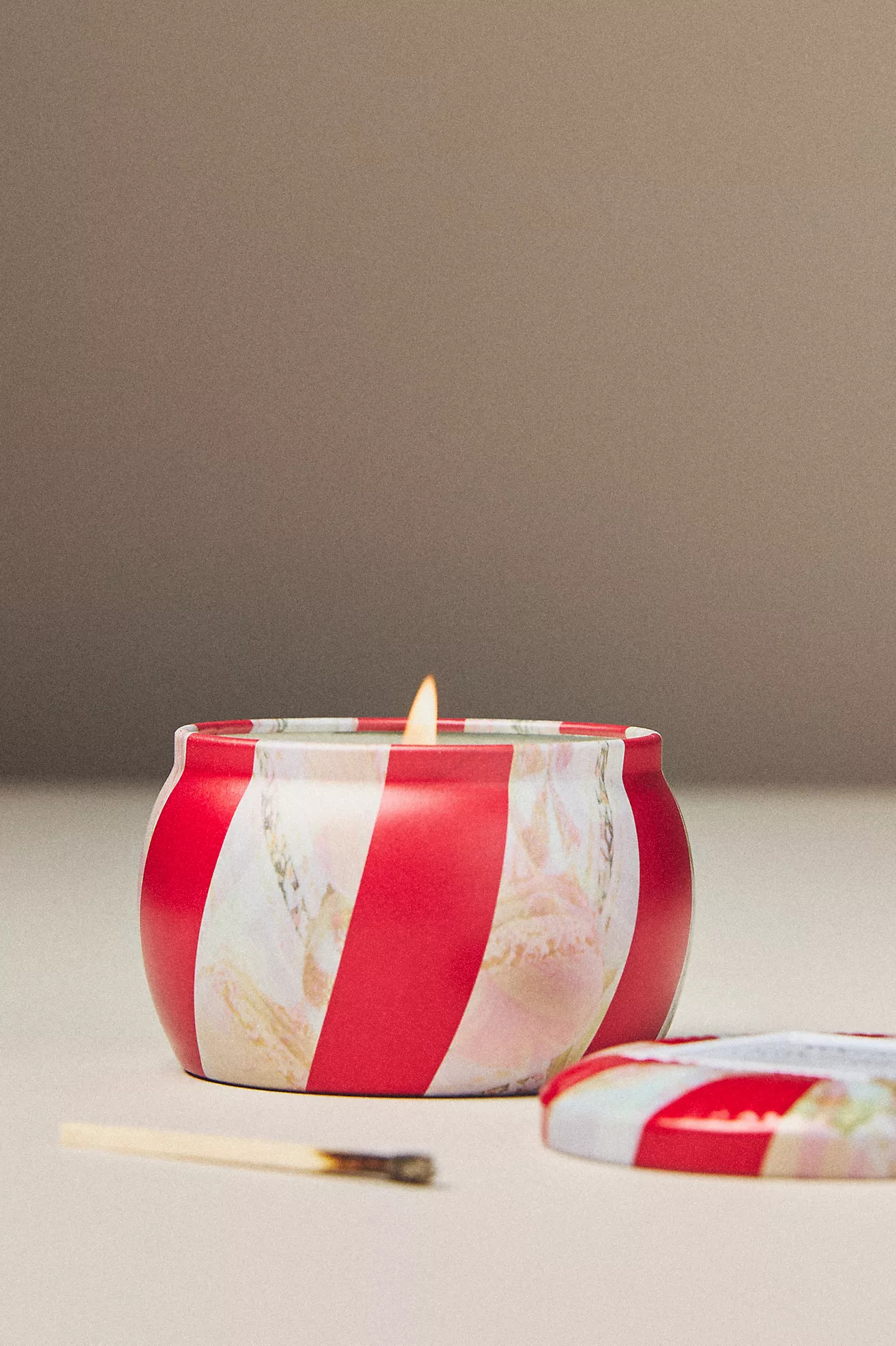 Voluspa Crushed Candy Cane Tin Candle | Anthropologie (US)
