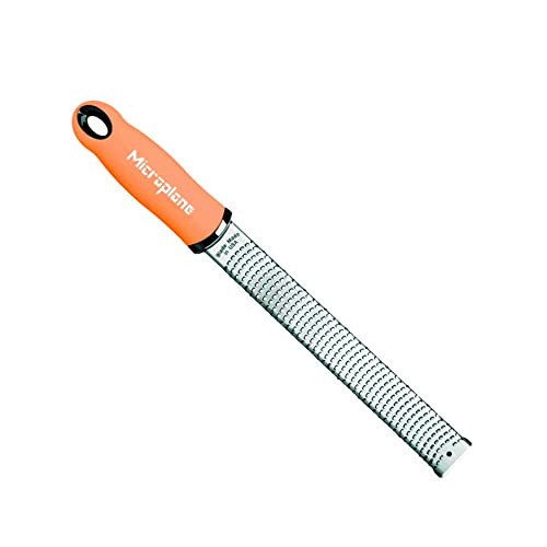 Microplane Premium Classic Rasp Zester (Melon) Stainless Steel Blade for Effortless Lemon Zesting and Grating of Cheese, Nutmeg, and Spices | Amazon (US)