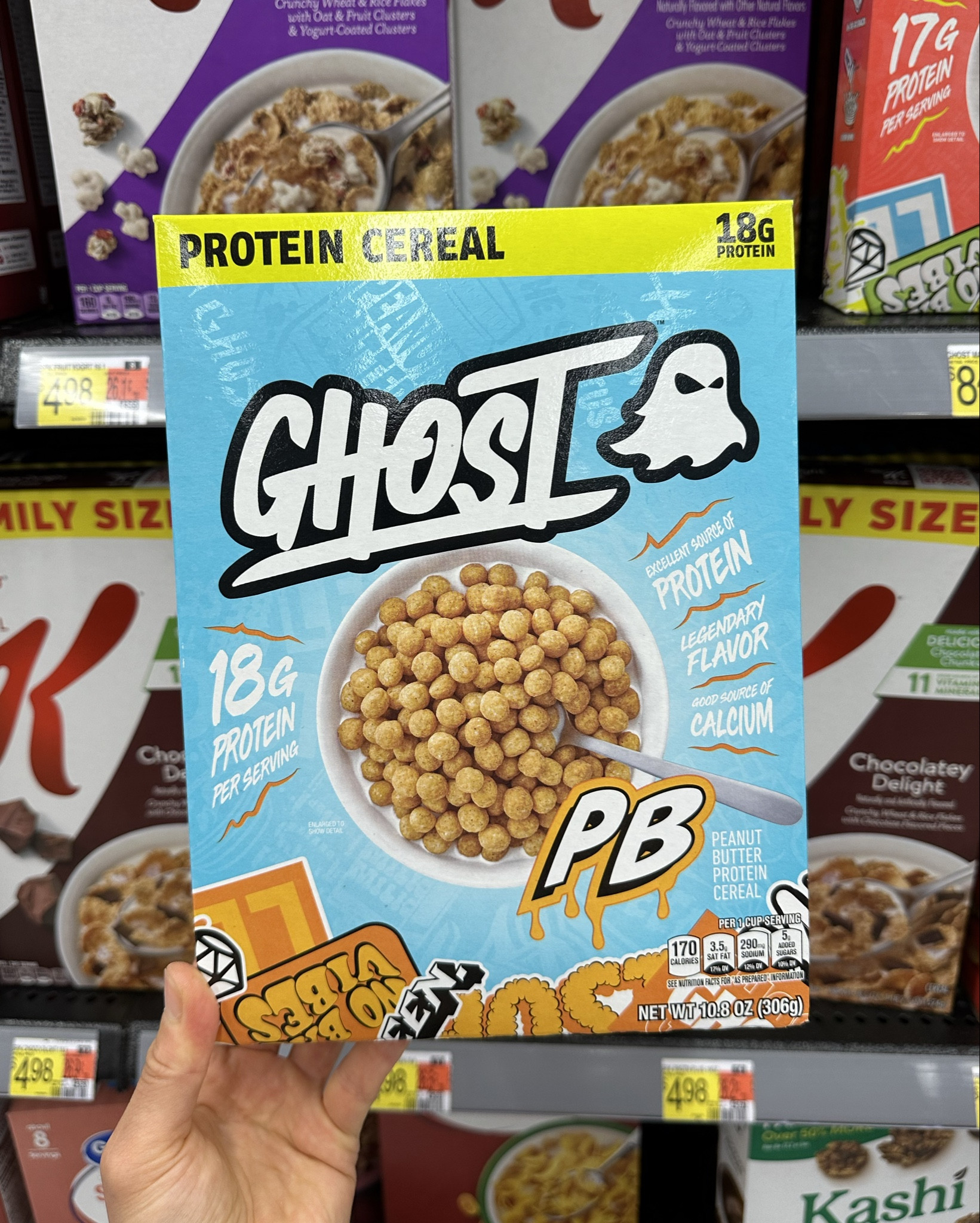 new protein cereal from GHOST spotted on shelves at walmart! which flavor sounds best to you? 🤩🥜☁️🥣👻

#LTKActive #LTKHome #LTKFindsUnder50