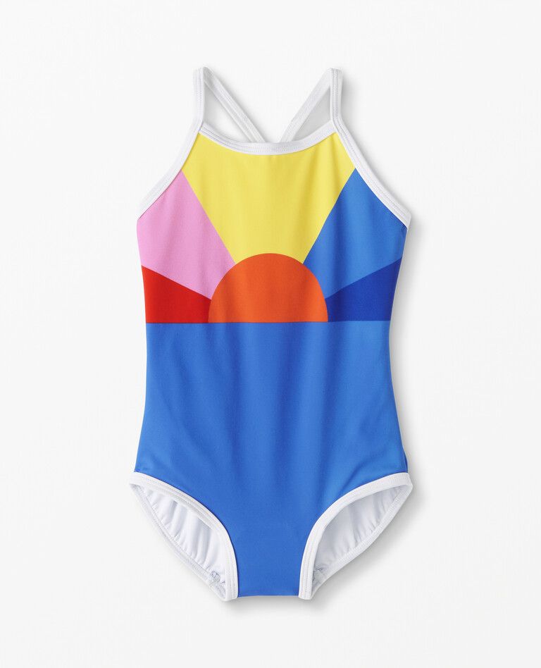 Recycled Sunblock Rainbow One Piece Suit | Hanna Andersson
