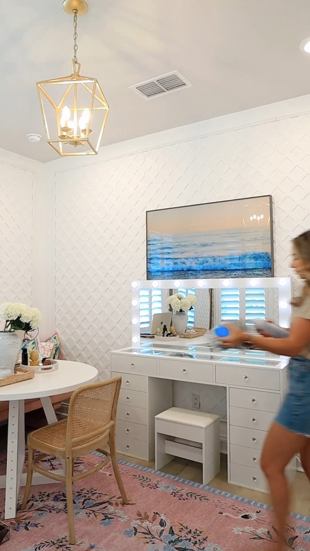 Makeup vanity // organization // beauty // get ready with me // makeup desk 

#LTKBeauty #LTKHome #LTKSaleAlert