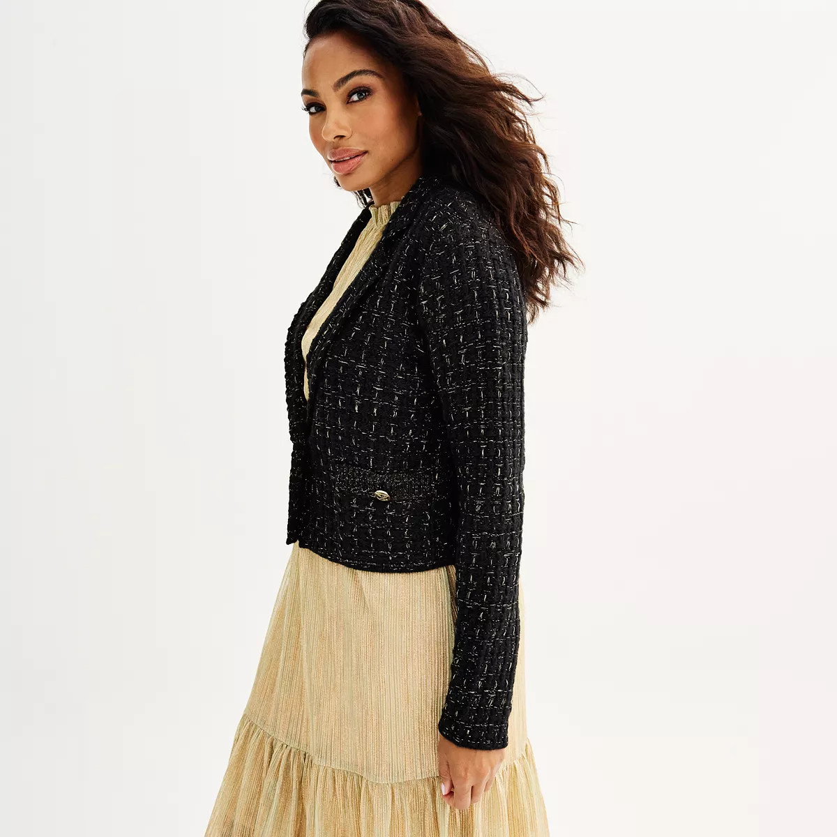 Women's DRAPER JAMES Metallic Yarn Sweater Blazer | Kohl's