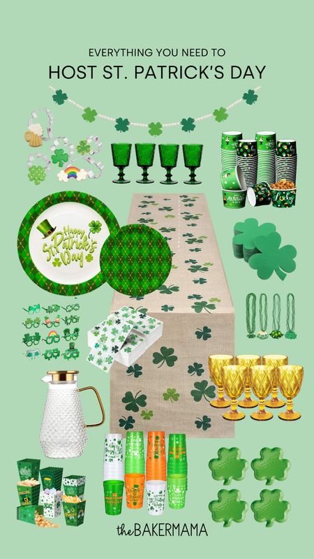 Everything you'll need to host a St. Patrick's Day party 🍀🍀🍀

#LTKfindsunder50 #LTKparties #LTKSeasonal