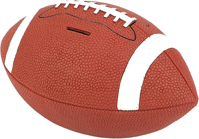 H&W Football Piggy Bank for Boys, Shatterproof Rugby Sports Themed Coin Bank, Large Size, Super B... | Amazon (US)
