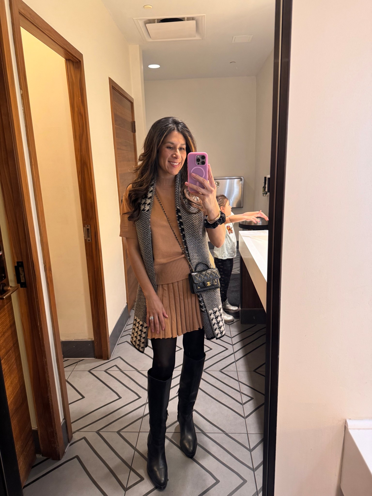 What I’m wearing from School Performance to airport. 

Absolutely love this set! So comfy yet so chic together. Paired it with some of my fave Chanel accessories and Sam Edelman Boots  

#LTKdayinmylife #LTKFindsUnder100 #LTKootd