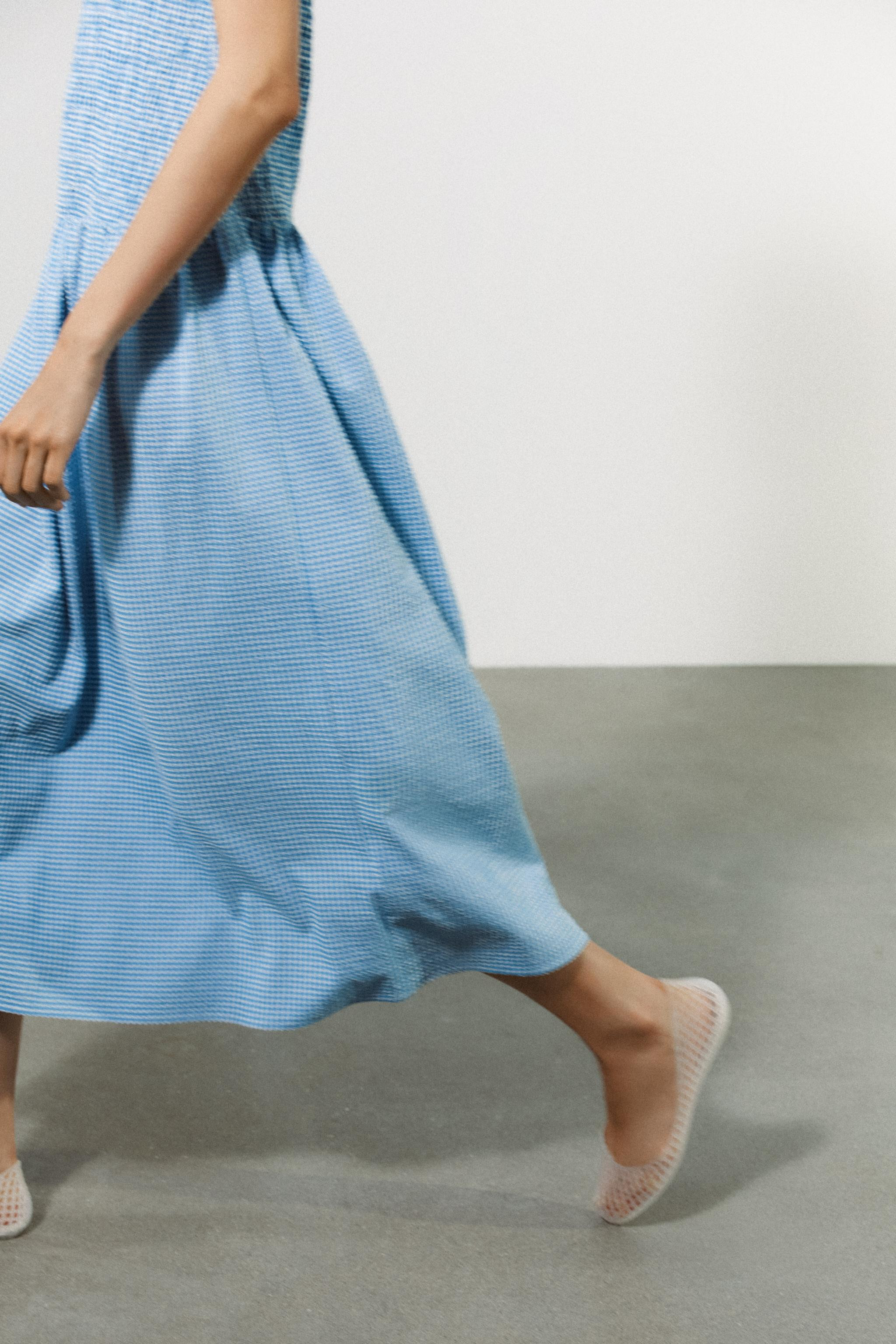 GINGHAM MIDI DRESS | Zara US