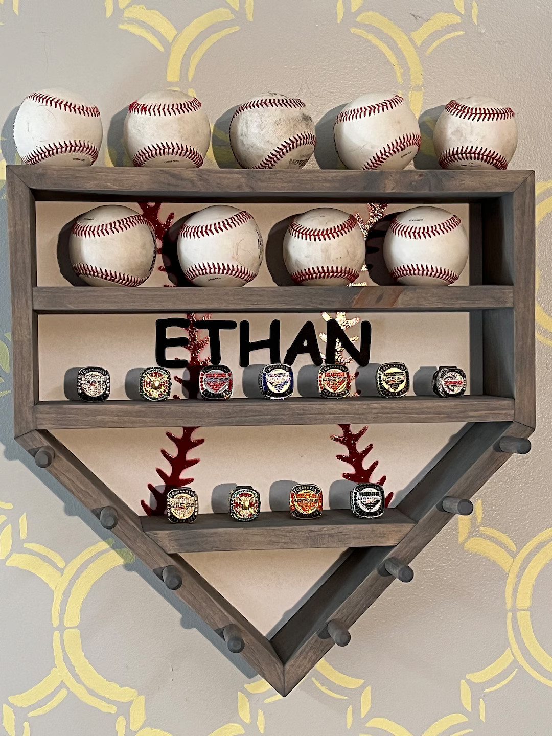 Home Plate Baseball and Ring Display jr4 - Etsy | Etsy (US)