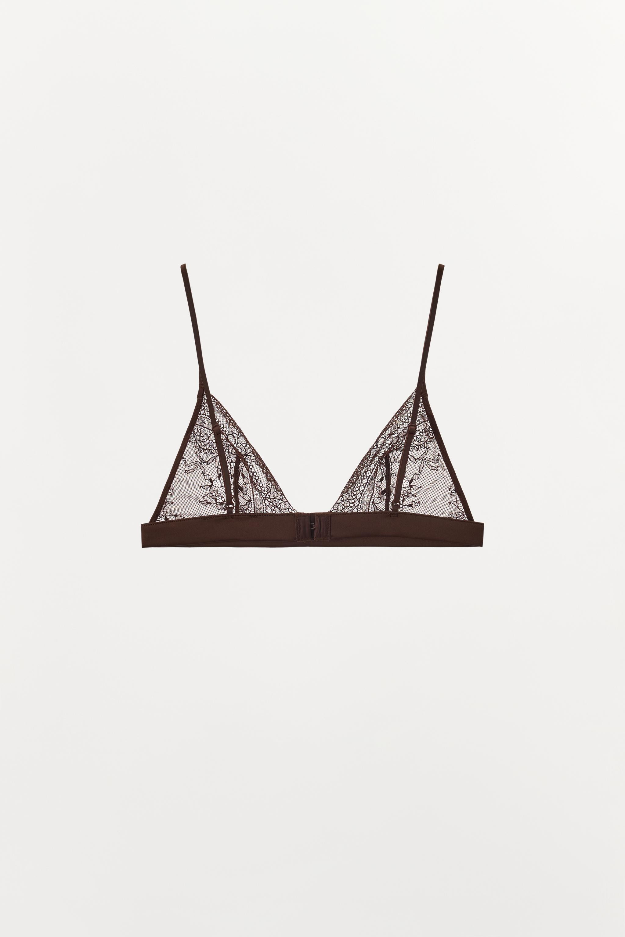TRIANGLE LACE BRA | Zara US