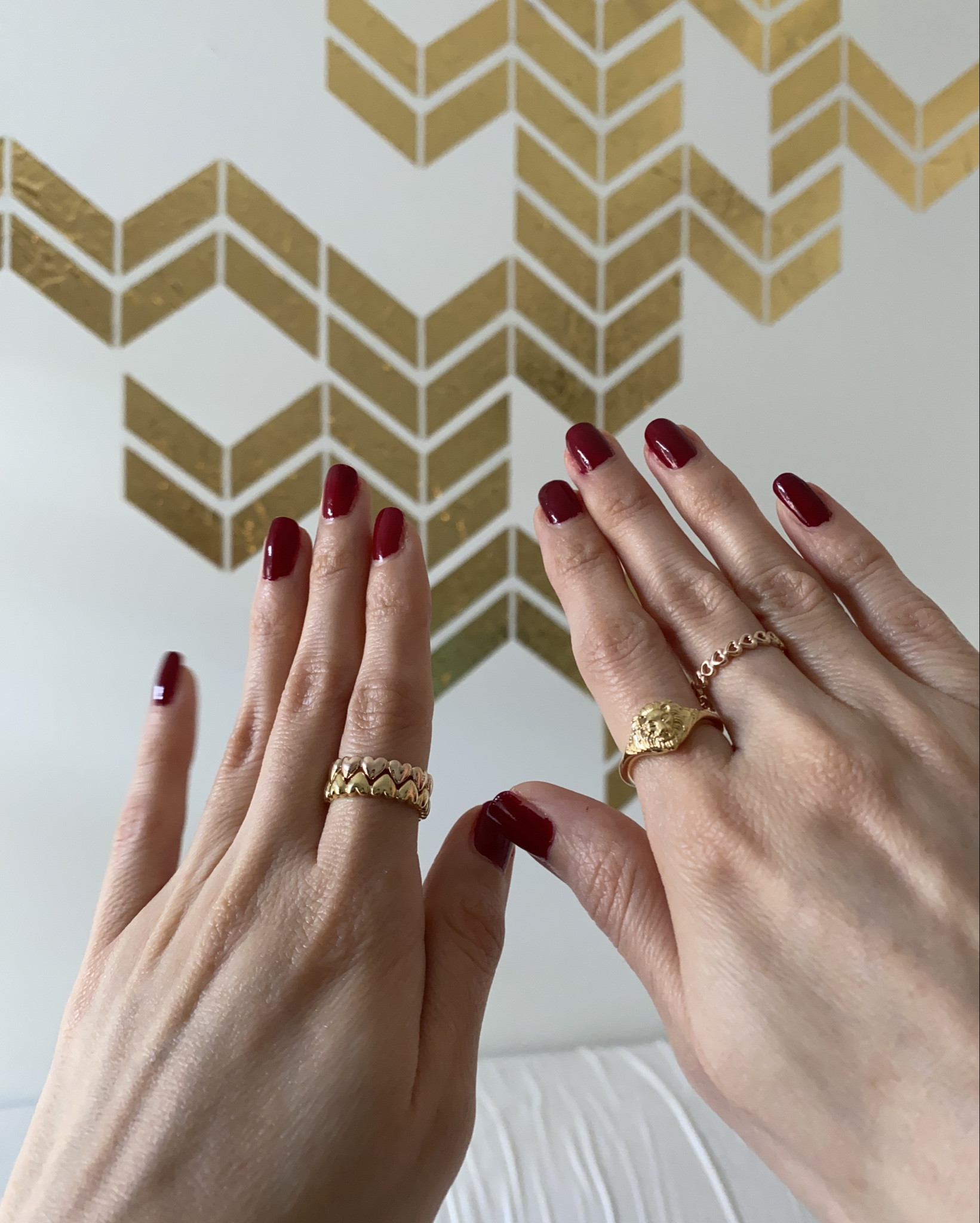Red dark mani with the cutest Pandora rings.

#LTKGiftGuide #LTKFindsUnder100 #LTKWorkwear