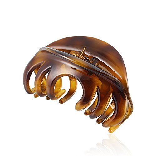 Rosette Large Chic Styling Hair Claw Clip Organic Glass Hair Clips Clamps Indoor Outdoor Hair Gri... | Amazon (US)