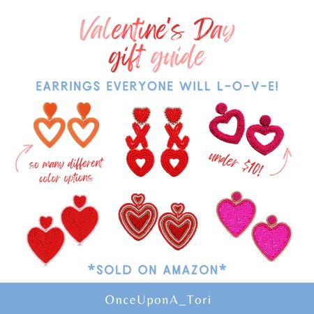 Heart earrings everyone will LOVE for #ValentinesDay #Jewelry #Earrings #Gifts #Vday #GiftGuide #LTKFind 

#LTKsalealert #LTKSeasonal #LTKGiftGuide