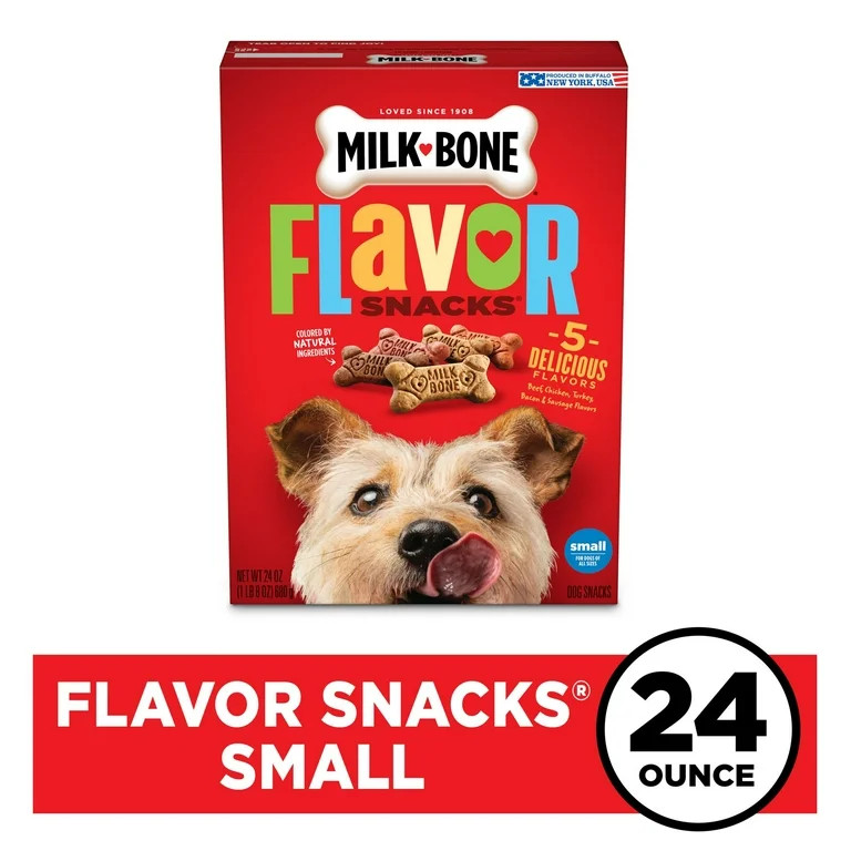 Milk Bone Flavor Snacks Small Dog Biscuits, Flavored Crunchy Dog Treats, 24 oz - Walmart.com | Walmart (US)