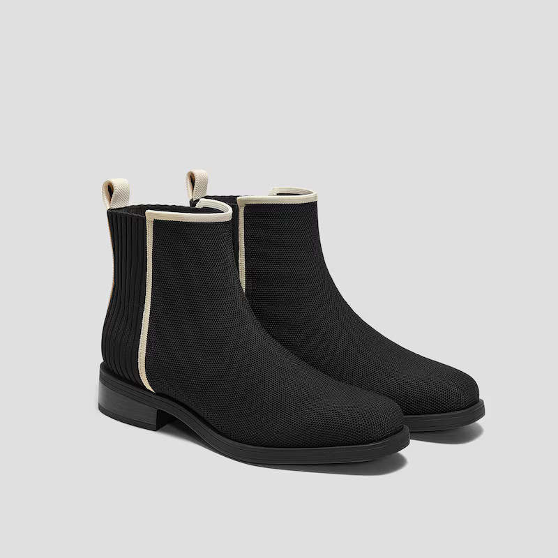 Square-Toe Ankle Chelsea Boots (Celina) | VIVAIA