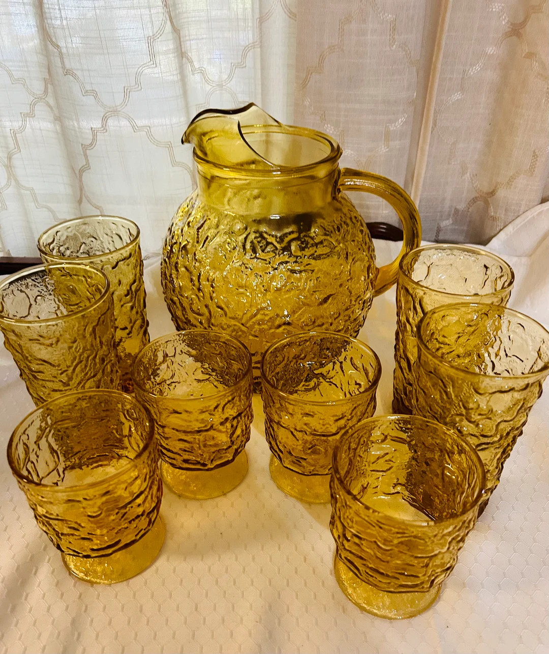 Vintage Anchor Hocking Milano Pitcher Set - Etsy | Etsy (US)