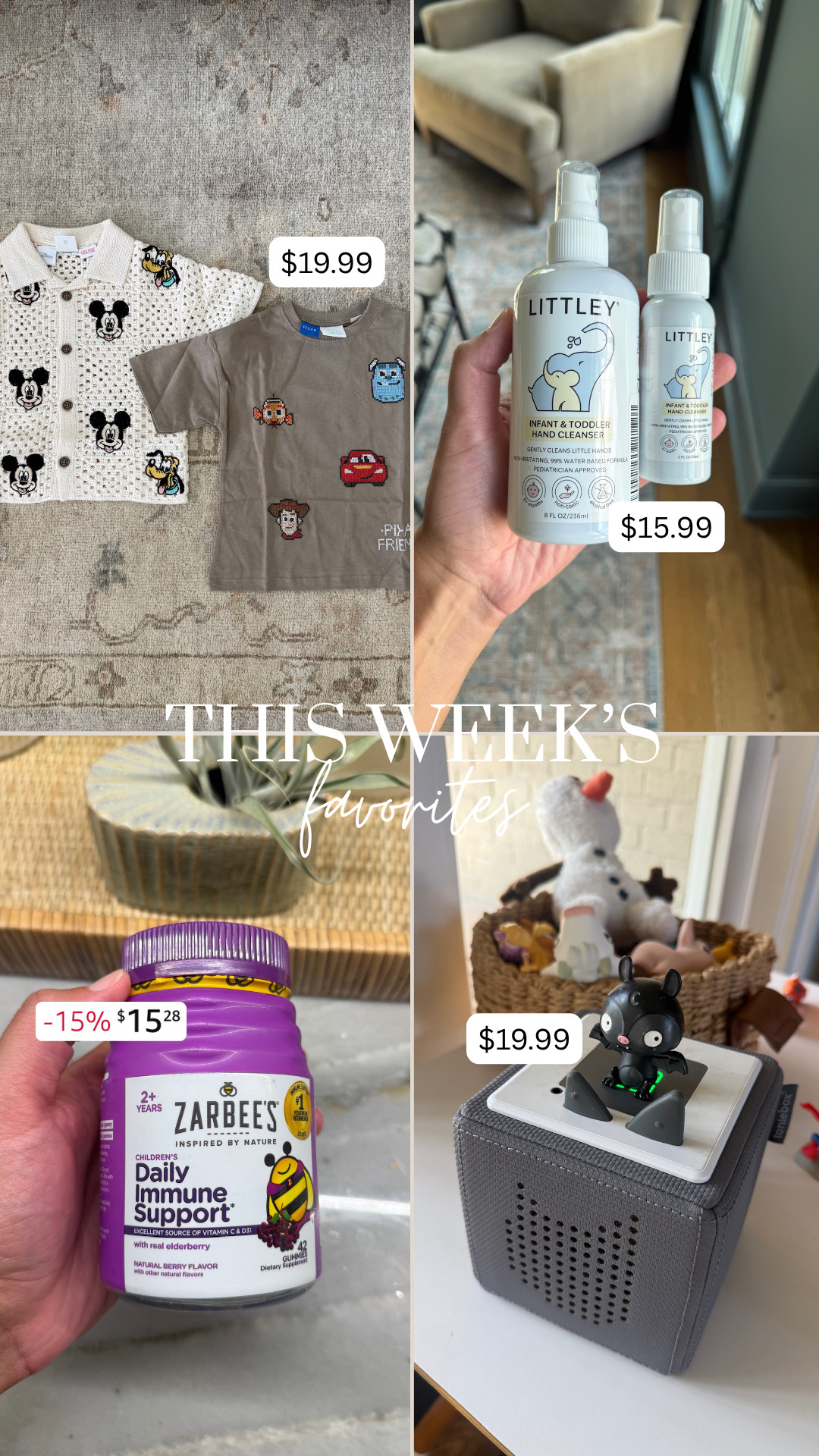 this week's best sellers!!

this weeks favs, weekly favorites, best sellers, back to school germs, tonie box, halloween, zara, zara boys, disney, boy mom, grace white

#LTKHome #LTKSaleAlert #LTKKids