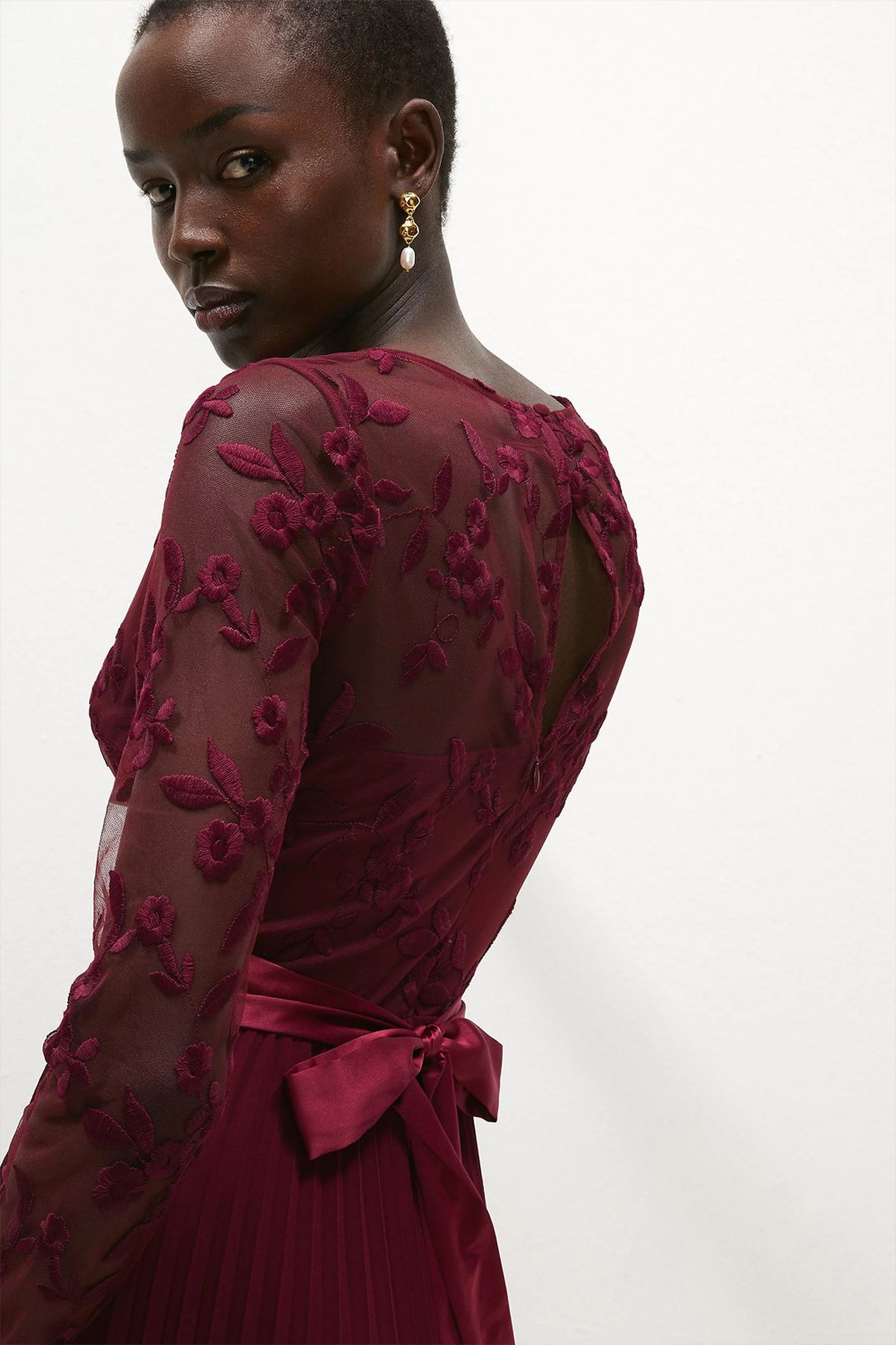 Embroidered Long Sleeve Maxi Dress | Coast UK & IE