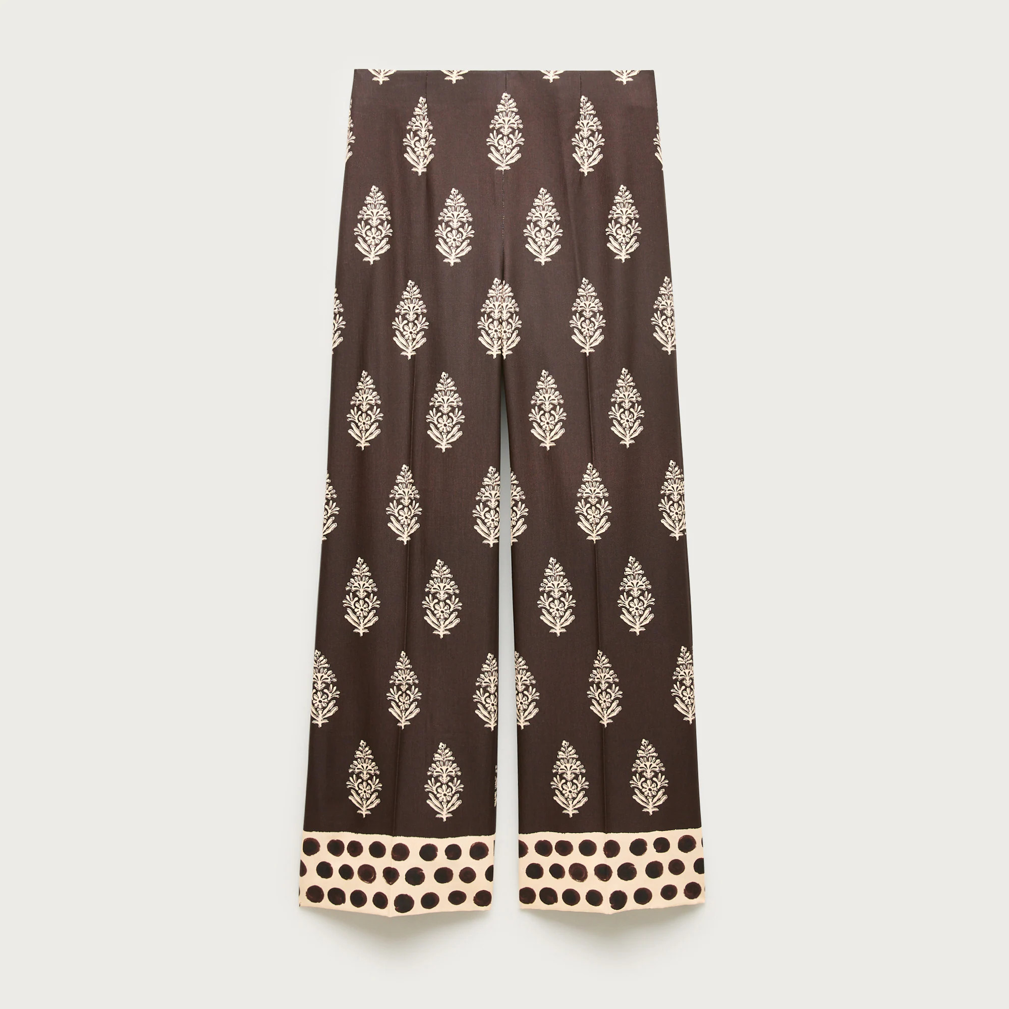 Rori pant in cocoa block print | J. Crew US