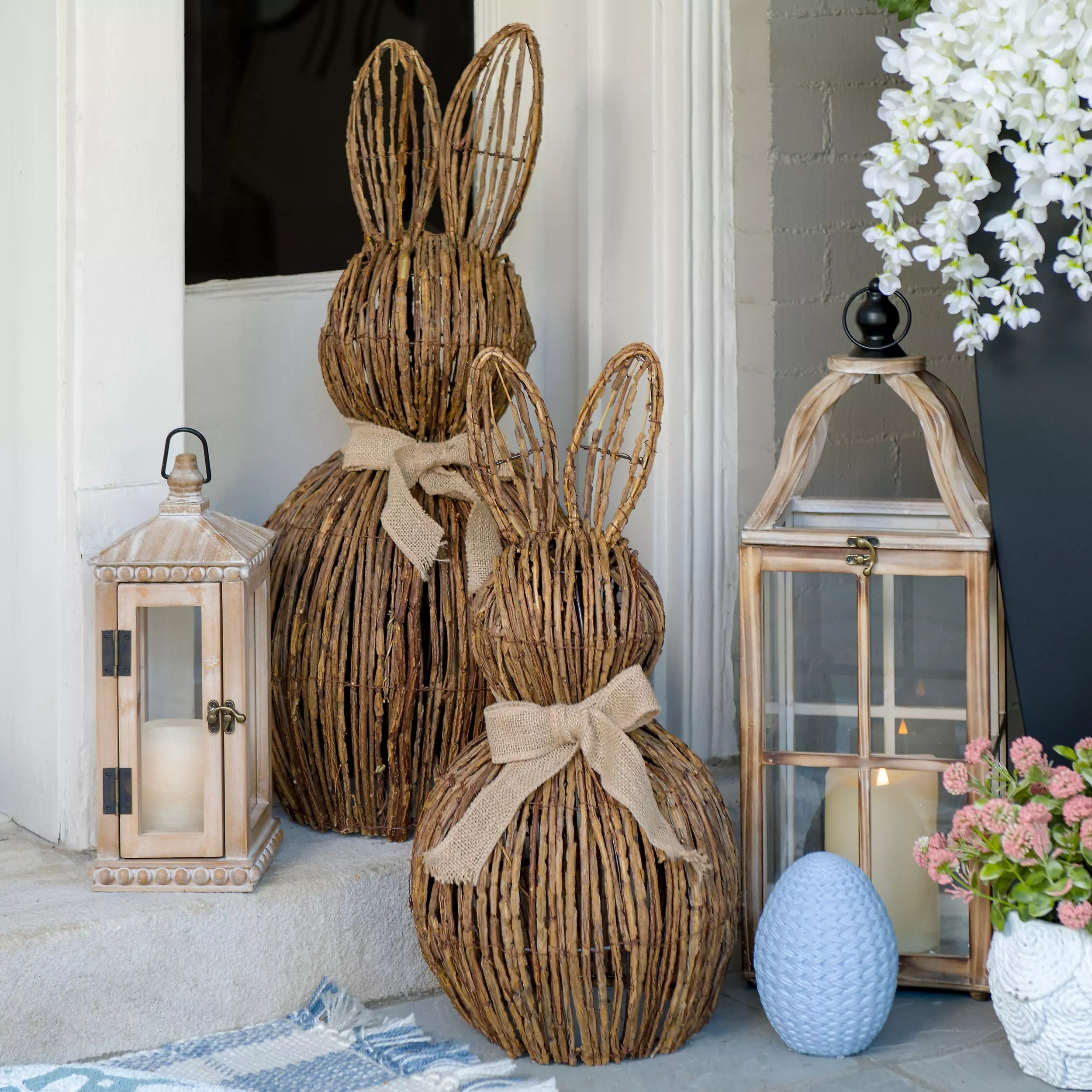 Natural Wicker Bunny with Bow, 27in 

#LTKSpringSale #LTKSeasonal #LTKHome