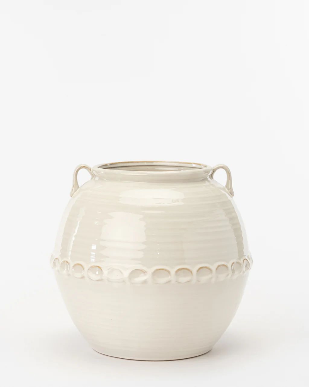 Rounded White Vase | McGee & Co.