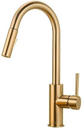 FORIOUS Gold Kitchen Faucet with Pull Down Sprayer, Kitchen Faucet Sink Faucet with Pull Out Spra... | Amazon (US)