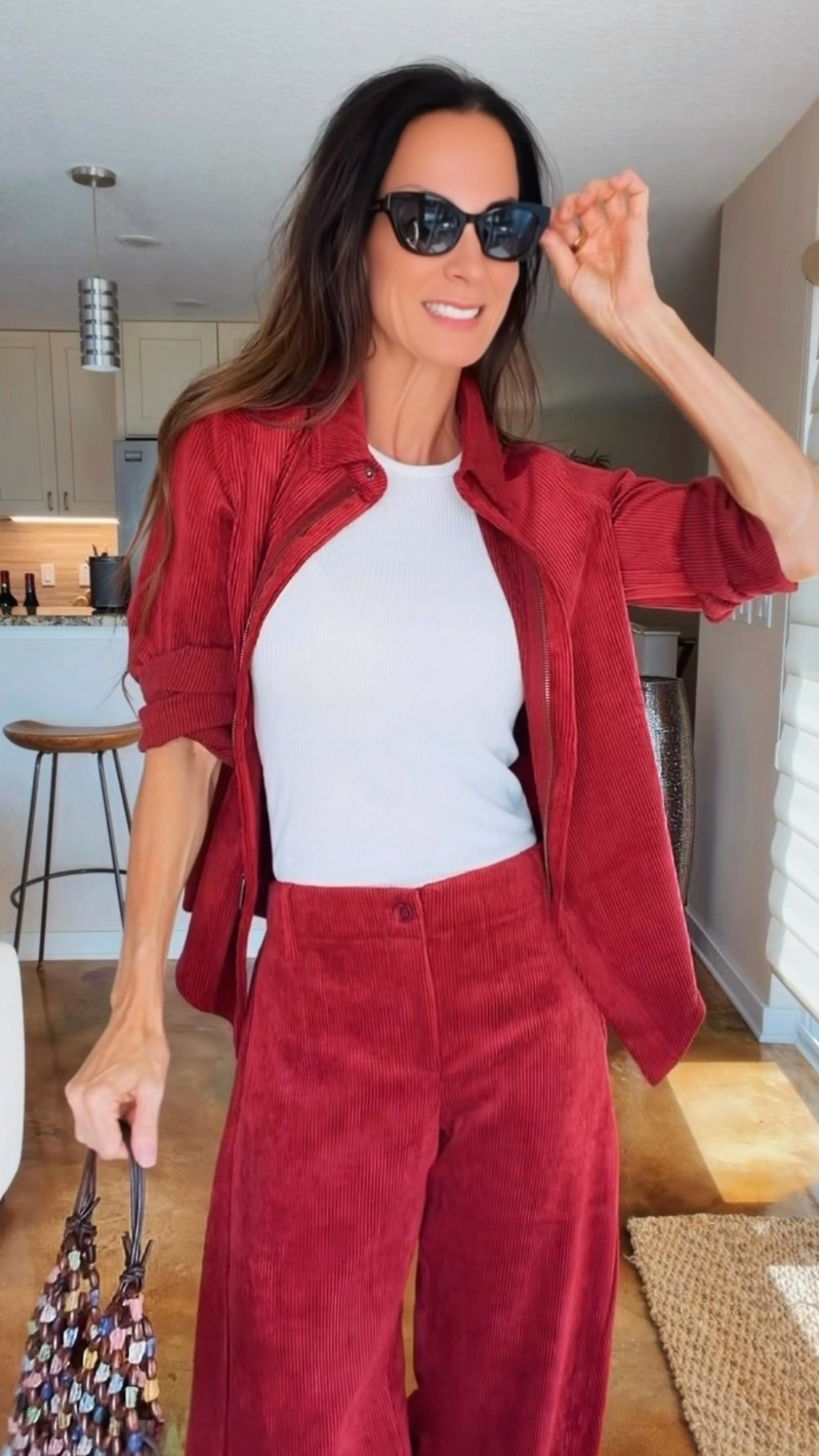 I put on the corduroy pants… and then the matching zip jacket happened. Naturally. 🍷

This Pomegranate set from RUTI has that relaxed, throw-it-on feel, but the color and texture make it look like I had a whole outfit plan. I styled it with a white tank and sneakers, then added sunnies and a bag for a little extra attitude. Which way would you wear it: jacket open or zipped? 👇

Use code NICOLE15 to save at RUTI.

#RUTI #CorduroyStyle #MatchingSet #FallOutfitIdeas #NicoleColee

#LTKdayinmylife #LTKgrwm #LTKootd