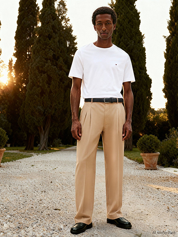 Rundhals-T-Shirt mit aufgestickter Flag | Tommy Hilfiger (DE)