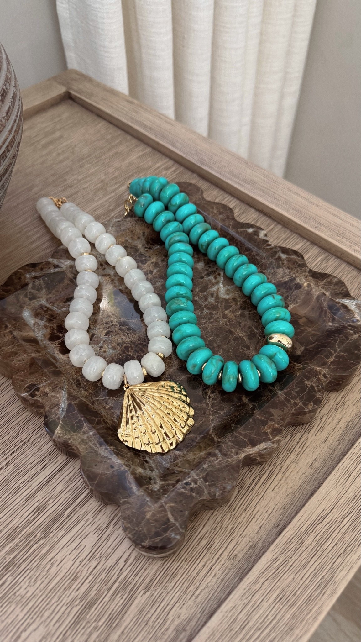 Obsessed with chunky beaded necklaces for summer and just grabbed these 2! 

#beadednecklace #summernecklace #shellnecklace #lookforless #necklaces #vacay #summerstyle #fashion #jewelry

#LTKSwim #LTKSeasonal #LTKSaleAlert