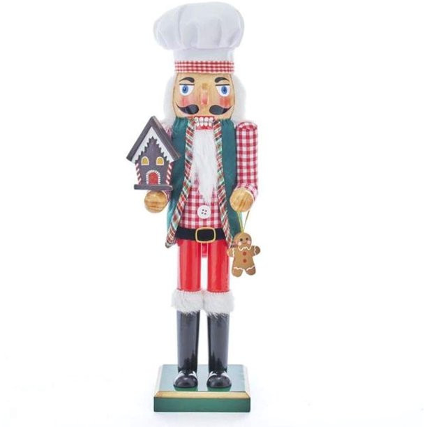 Kurt Adler 15-Inch Chef with Gingerbread House Nutcracker - Walmart.com | Walmart (US)