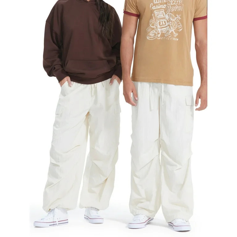 No Boundaries All Gender Parachute Pants, Men's Sizes XS - 3XL | Walmart (US)