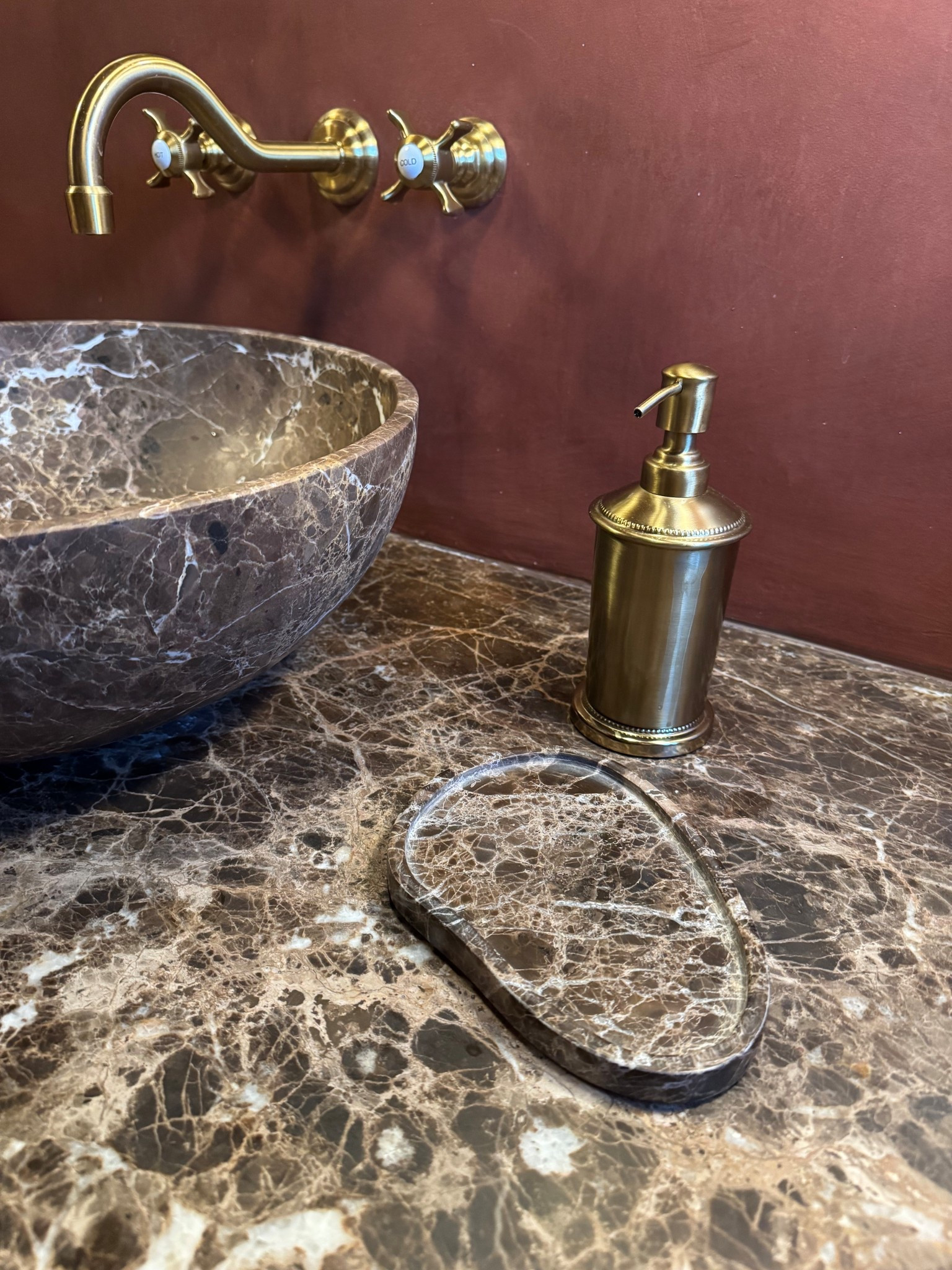 I found this trinket dish and had to use it here since the marble matches perfectly. 

#LTKHome