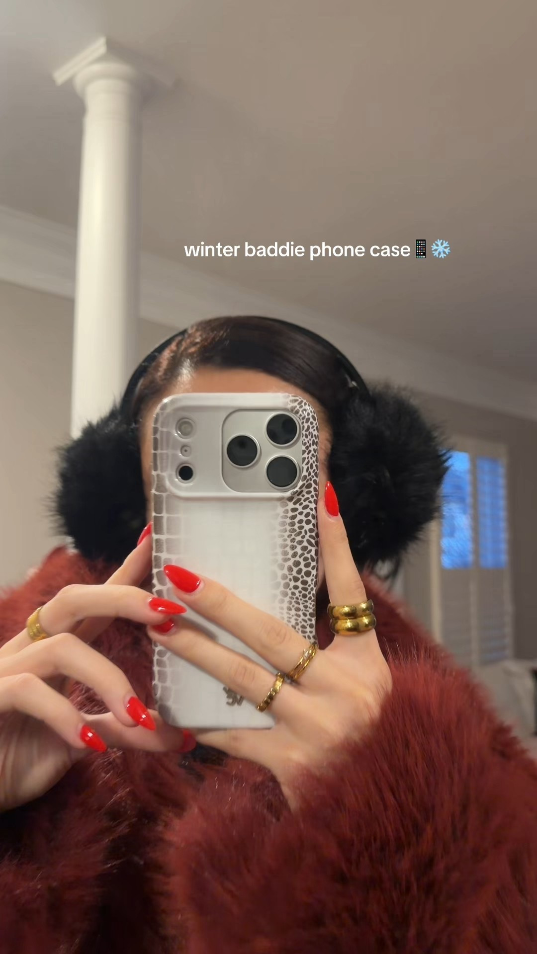 Winter baddie phone case & affordable jacket alert!❄️

Phone case: By Velvet Caviar— high quality, and adds a cool element to every outfit!! 

Red Fur Jacket: OBSESSED. I’ve been on the hunt for a red fur jacket and this one is perf! Fur is fluffy and soft, and price is so good! I got size L for reference, I wanted a baggy look. 

I love both these items for the season, had to share with yall. Linked the jacket below, but you can find the case on Velvet Caviars website (I also have it linked in my TikTok post here: https://www.tiktok.com/t/ZTrp1Hknn/)🤎🤍

#LTKHoliday #LTKootd #LTKSeasonal
