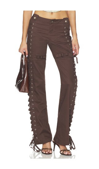 I.AM.GIA Holly Pant in Chocolate. - size XS | Revolve Clothing (Global)