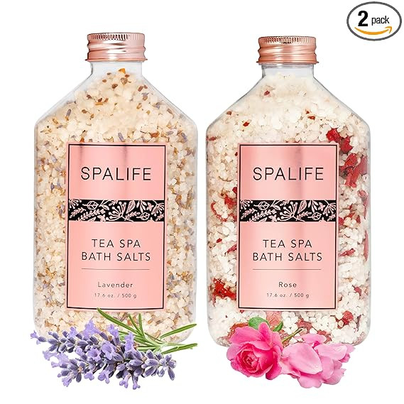 SpaLife Effervescent Rose & Lavender Bath Salts for Women Relaxing | All Natural Aromatherapy Dea... | Amazon (US)