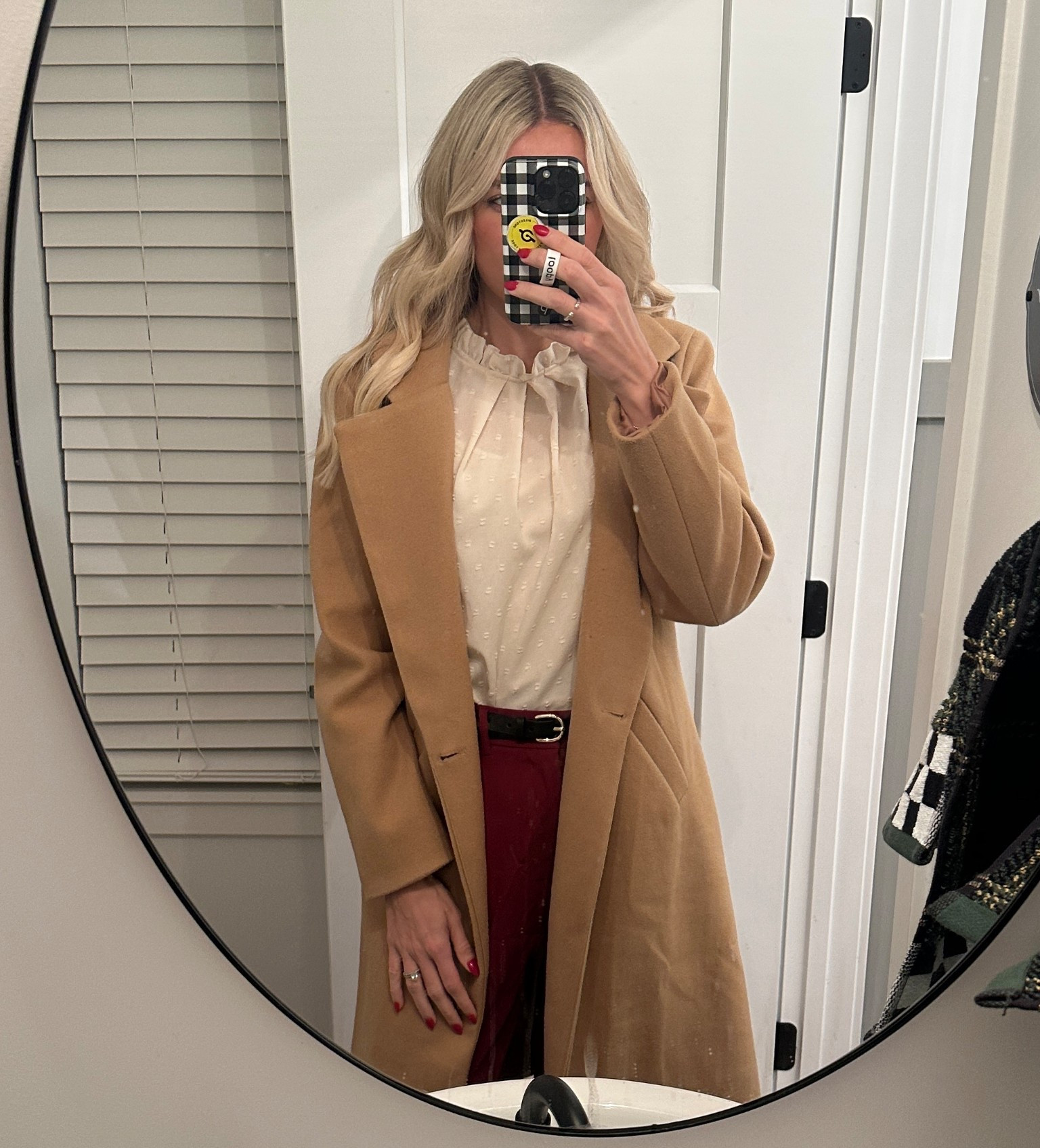 A festive fit was in order for the first day back today! These Amazon pants were a major score. Immediately ordered more colors! 😍✨

#LTKootd #LTKCyberWeek #LTKHoliday