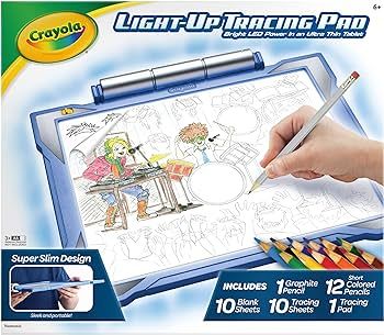Crayola Light Up Tracing Pad - Blue, Tracing Light Box for Kids, Drawing Pad, Kids Toys, Gifts fo... | Amazon (US)