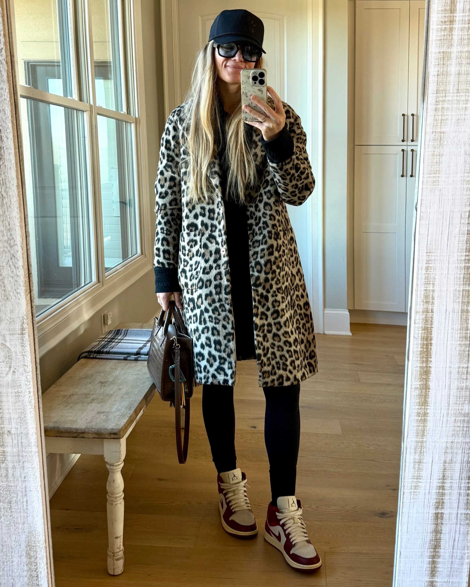 #ootd

Size reference 5’ 9” 140 lbs

Leopard coat - medium
(Several years old)

Black quilted tunic sweater - small tall

Black leggings - small

Red Jordan’s - size up 1/2 size
(Several years old)



Everyday outfit. Cool leggings outfit. Errands outfit. Mom outfits. Leopard coat outfit. Gap sweaters. 

#LTKOver40 #LTKootd #LTKTall