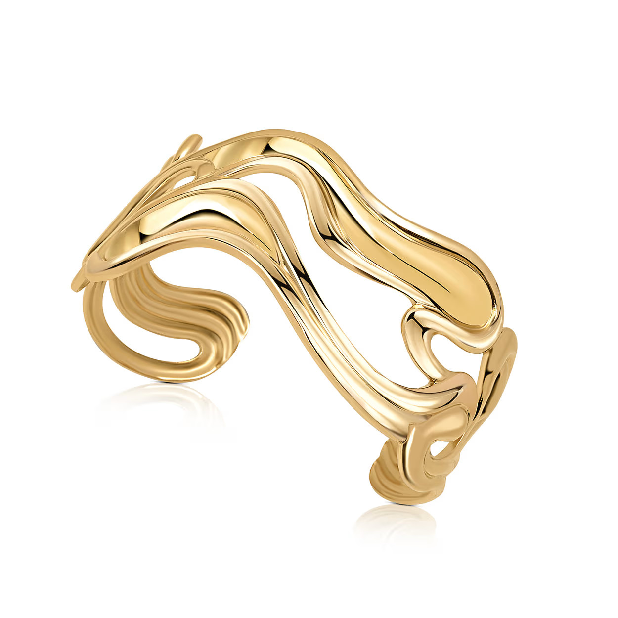 Estelle Sculptural Cuff Bracelet | Wolf & Badger
