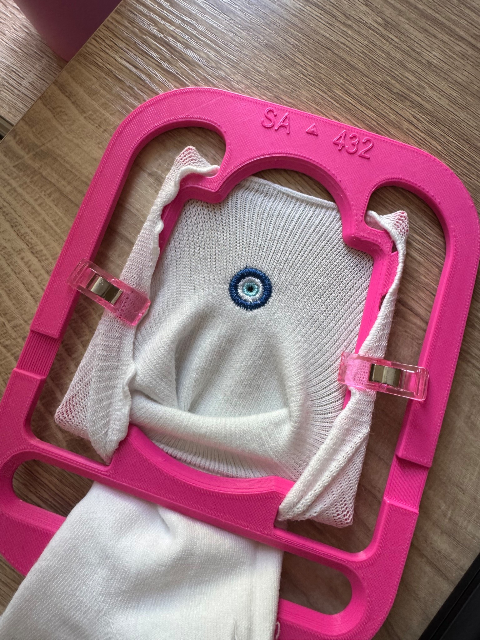 Embroidery hoop for socks from Etsy