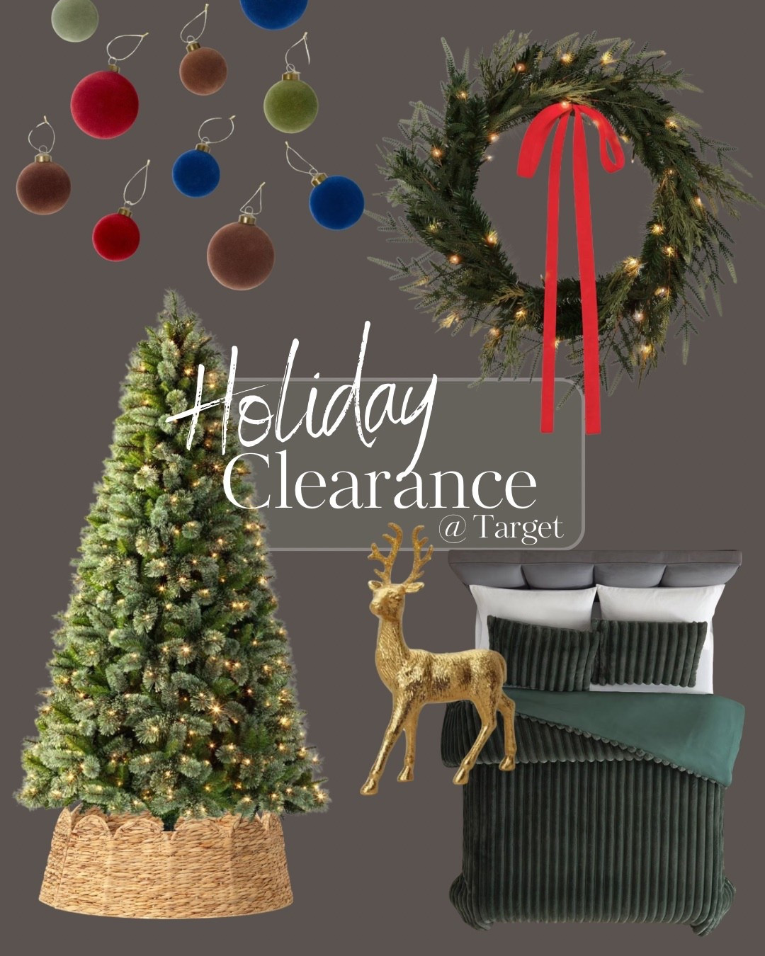 Target Christmas Clearance is FULL of the cutest stuff, still! 🎅🏼Go check it out before it’s gone and slide it in with next years decorations before you throw them back up in the attic! 😅