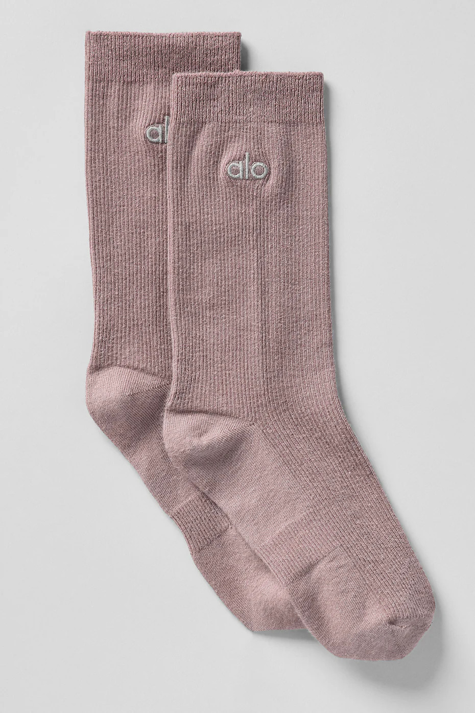 Alo YogaÂ® | Half-Crew Understated Socks in Mushroom Brown, Size: Medium | Alo Yoga (US)