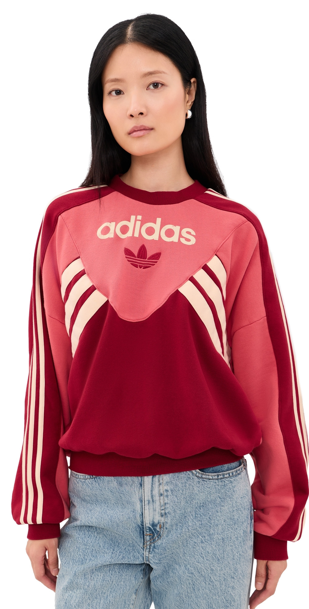 adidas Graphic Crew Sweatshirt Preloved Scarlet/Team Victory XXL | Shopbop