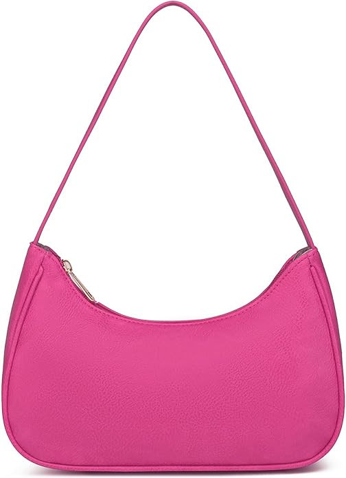 Afashor Shoulder Bags for Women Vegan Leather Hobo Sling Tote Handbag Retro Clutch Purse with Zip... | Amazon (US)