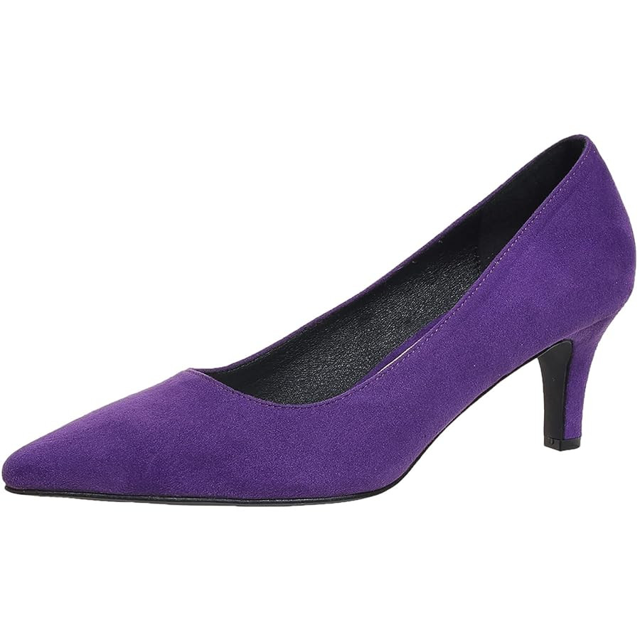 Kitten Heels for Women Closed Toe Heels 2 inch Low Heel Comfortable Pump Shoes for Women Work Cas... | Amazon (US)