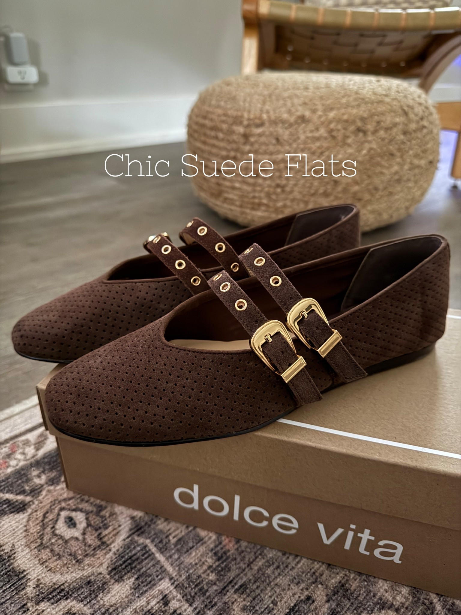 Chic brown suede flats for fall!  It's hard (for me anyway) to find a good fitting flat and these are so so good and flattering on the foot!  

#dolcevita #brownflats #suedeflats 
Fall shoes // fall flats // ballet flats 

#LTKStyleTip #LTKWorkwear #LTKShoeCrush