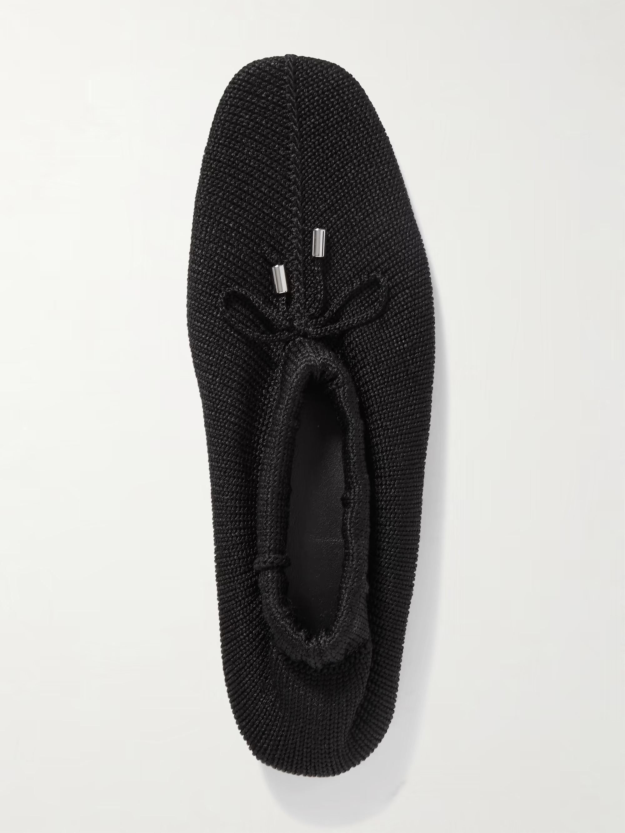 TOTEME Knitted ballet flats | NET-A-PORTER | NET-A-PORTER (US)