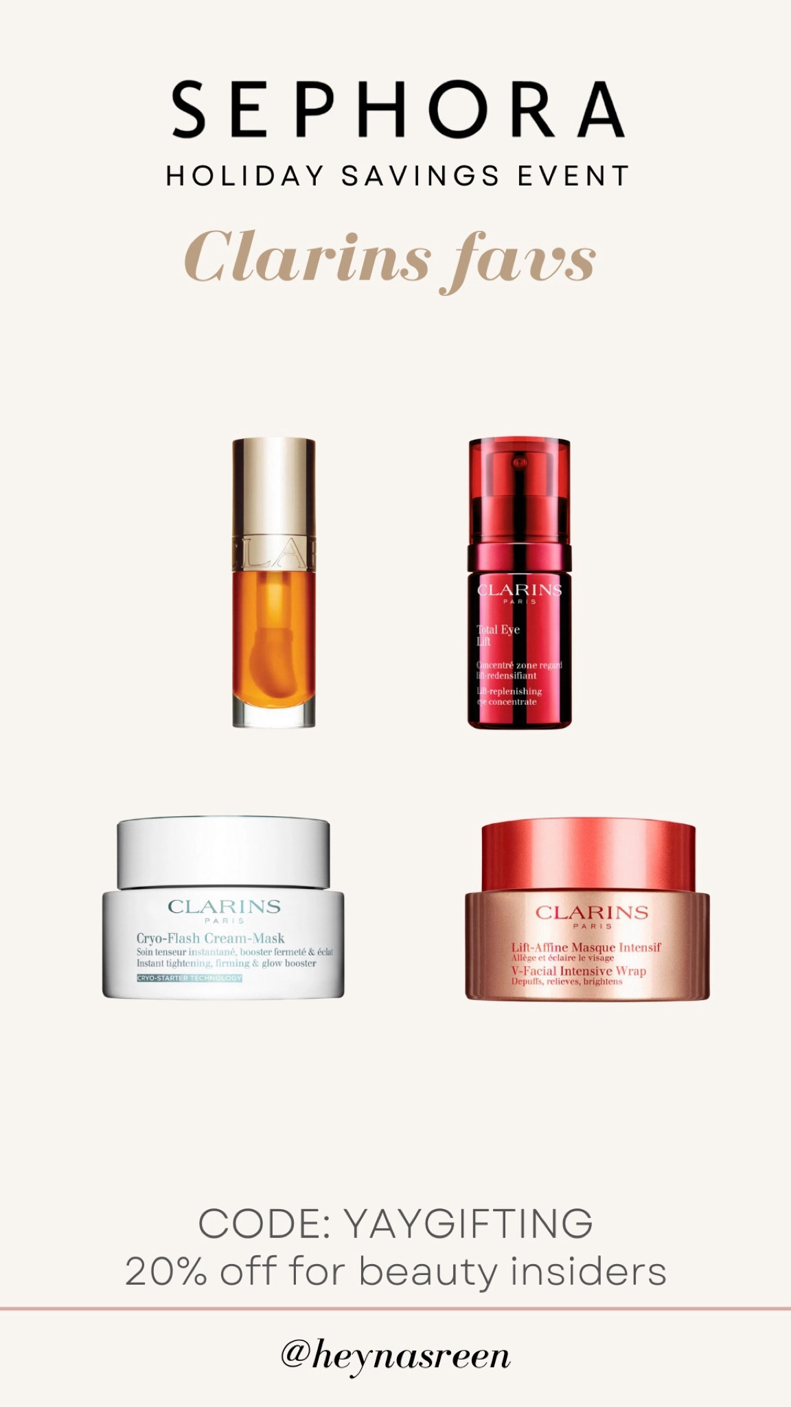 My top @Clarinsusa products at @Sephora 
#Clarinspartner 

#LTKbeauty #LTKsalealert