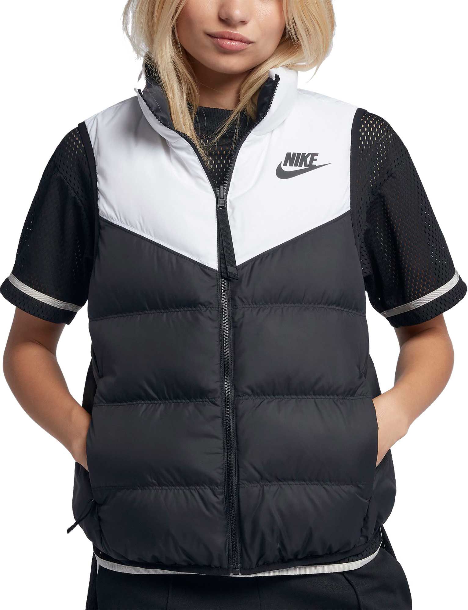 Nike Women's Sportswear Windrunner Reversible Down Fill Vest, Size: XS, White | Dick's Sporting Goods