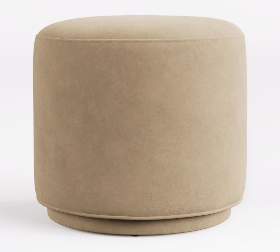 Jake Leather Swivel Stool | Pottery Barn (US)