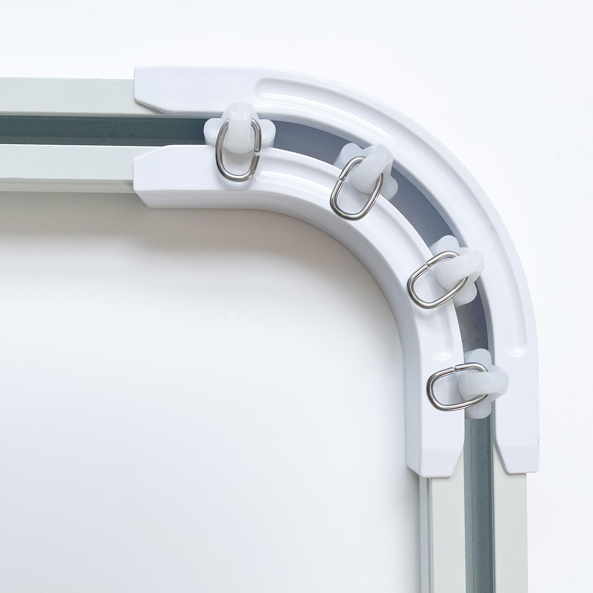 90° Curved Connectors for Track Curtains Ceiling Mount/Wall Mount, Ceiling Track for Curtains, R... | Amazon (US)